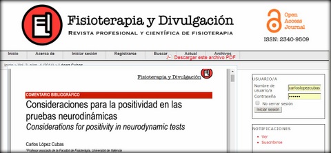 carlos lopez cubas consideraciones positividad tests neurodinamicos osteon