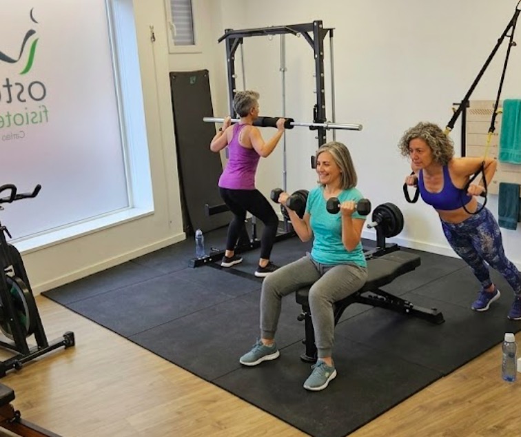 ejercicio terapeutico grupal en osteon menopausia trabajo de fuerza